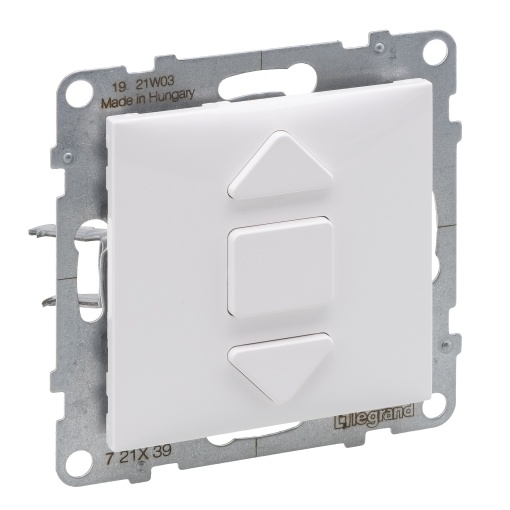 Suno - Interruptor de estores, 6 AX - 250 V, ligadores automáticos, Branco