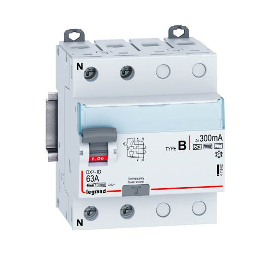 DX³-ID - Interruptor diferencial - 2P - 230 V - 63 A - 300 mA - Tipo B