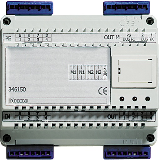 Interface para interligar sistema de 8 fios  2 fios - 6 módulos DIN