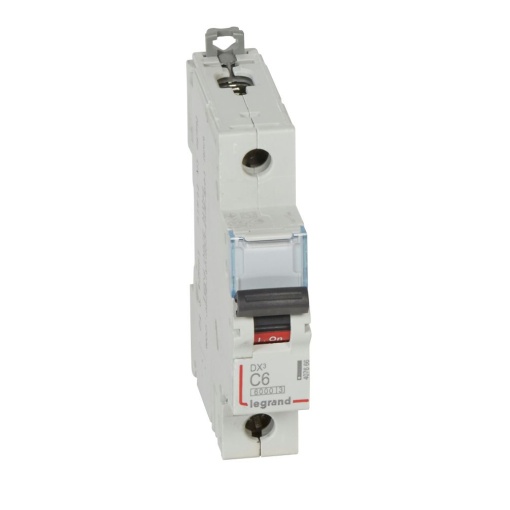 Disjuntor DX³ 6000 - 10 kA - 1P - 230400 V - 6 A - Curva C - 1 mód
