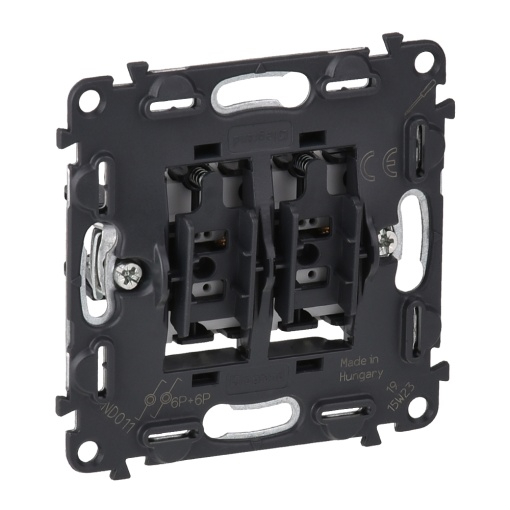 Valena Life - Botão Duplo 2 NA  2 NF 6 A - 250 V com ligadores automáticos