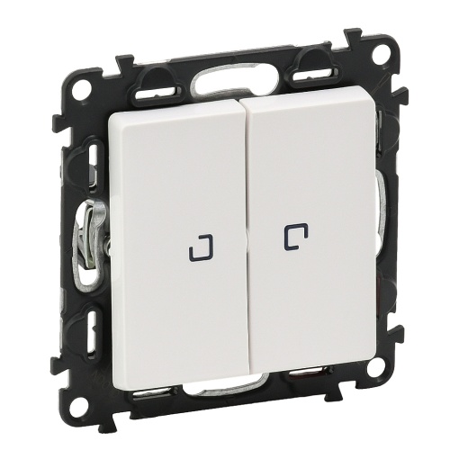 Valena Life - Comutador de escada duplo - 10 AX 250 V - branco