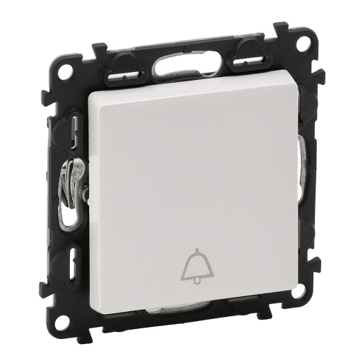 Valena Life - Botão com contacto NANF 6A 250 V com tecla  campainha branco