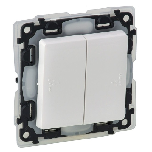 Valena Life - Comutador de Lustre 10 AX - 230 V - IP 44 - Branco