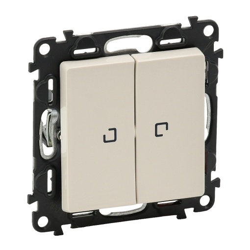 Valena Life - Comutador de escada duplo - 10 AX 250 V - creme
