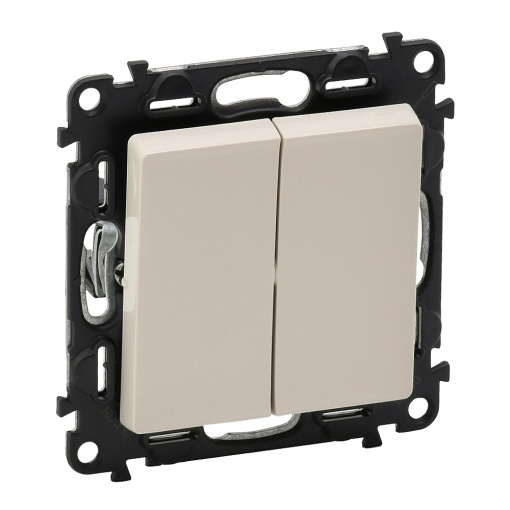 Valena Life Botão ccontacto NANF duplo 6A 250 V creme