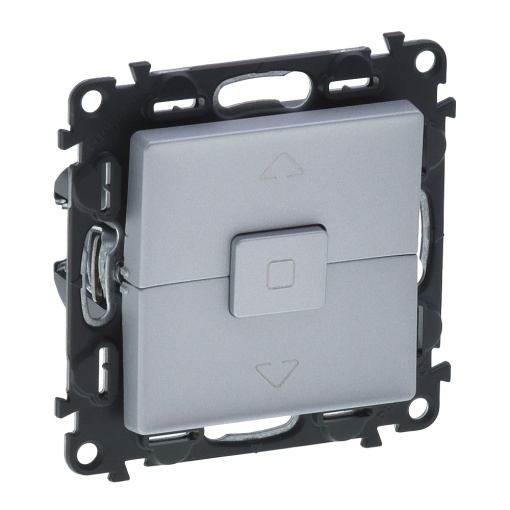 Valena Life - Botão de estores - 6 A - 250 V - alumínio