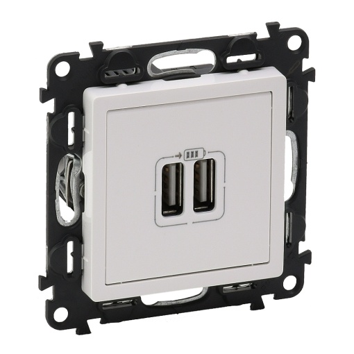 Valena Life - Carregador duplo 2 x USB - Tipo A - 2400 mA - Branco