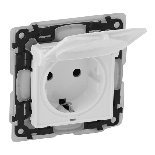 Valena Life - Tomada 2PT Schuko 16 A - 230 V - IP 44 - Branco