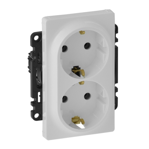 Valena Life - Tomada 2x 2PE schuko - 16 A 250 V - branco