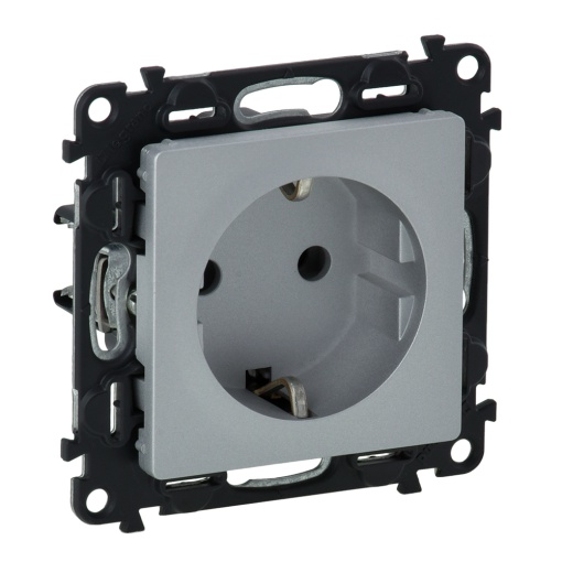 Valena Life - Tomada 2PE schuko ligadores parafuso - 16 A 250 V - alumínio