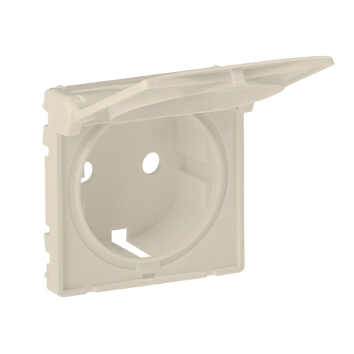 Valena Life - Centro para tomada 2PT Schuko com tampa - Creme
