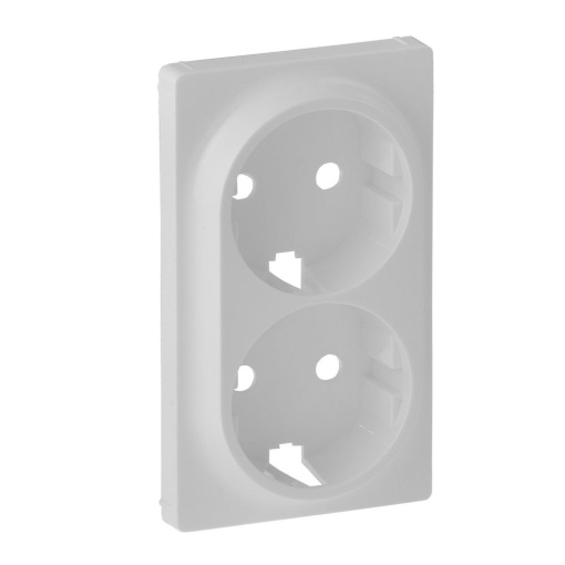 Valena Life - Centro para tomada dupla, 2 x 2PT Schuko - Branco
