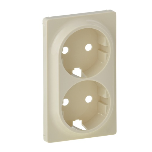 Valena Life - Centro para tomada dupla, 2 x 2PT Schuko - Branco