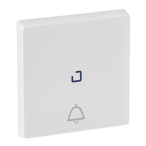 Valena Life - Tecla simples com visor e símbolo "Campainha" - Branco