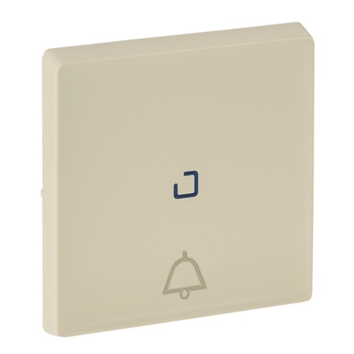 Valena Life - Tecla simples com visor e símbolo "Campainha" - Creme