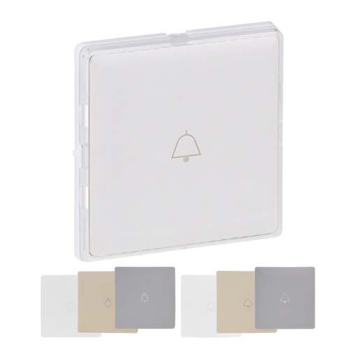 Valena Life - Tecla simples com porta-etiqueta Transparente