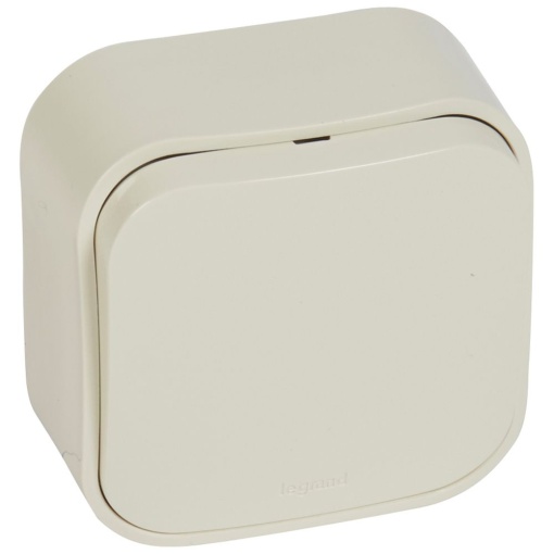 Forix saliente IP 21 - Interruptor unipolar - 10 AX - 250 V - Creme