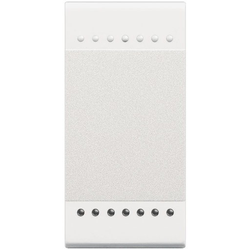Livinglight MyHOME - Tecla neutra iluminável - Branco, 2 módulos