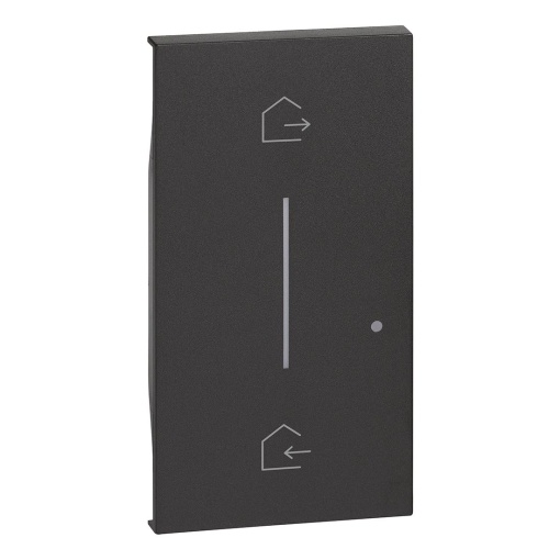 LNwN - Tecla para comando de cenários sem fios "entrarsair" - 2 módulos - Preto