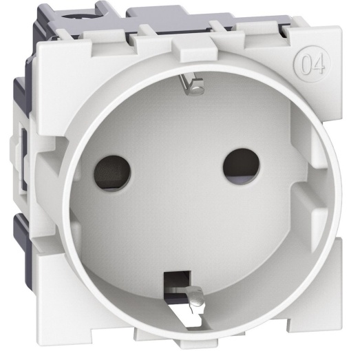 Living Now - Tomada 2PT tipo "sch" 16A - 250V - 2 módulos - Branco