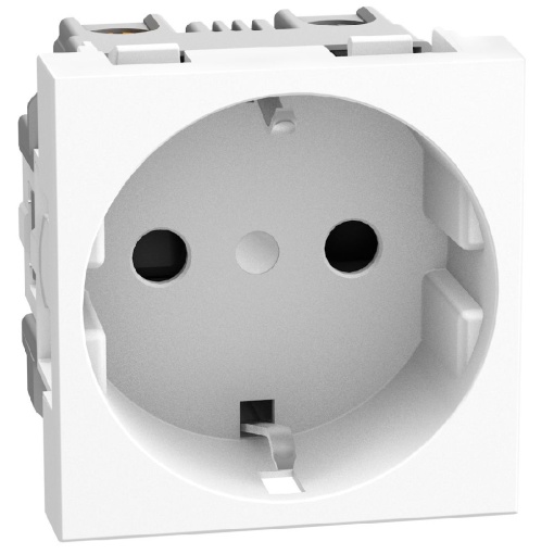 Light Now - Tomada 2PT tipo sch - 16A250V - lig.parafusos - 2 mód - White