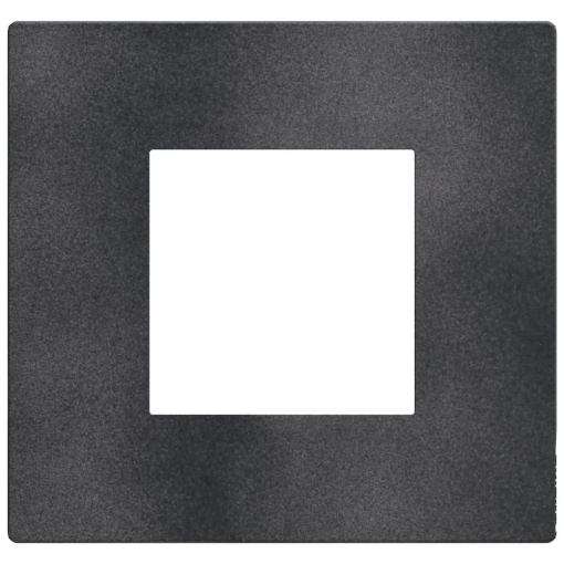 Light Now - Quadro de acabamento - 2 módulos - Dark Grey