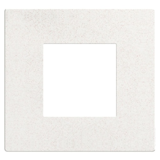Light Now - Quadro de acabamento - 2 módulos - White Fiber