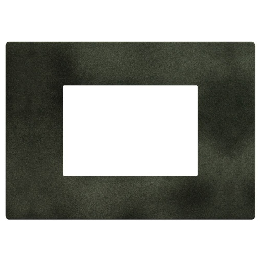 Light Now - Quadro de acabamento - 3 módulos  - Dark Green