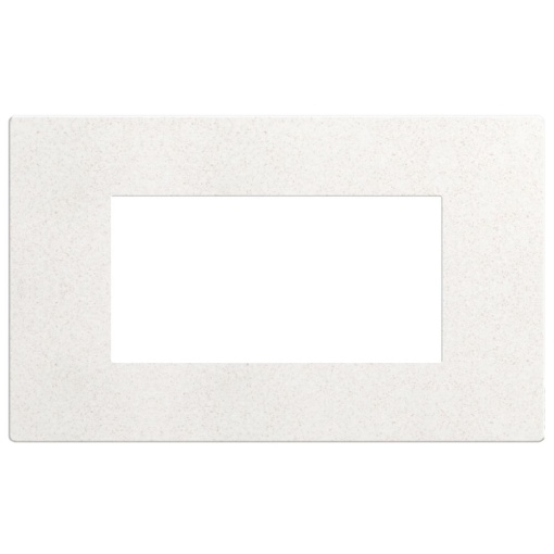 Light Now - Quadro de acabamento - 4 módulos  - White Fiber