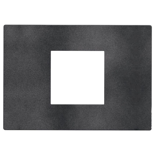 Light Now - Quadro de acabamento - 2 módulos centrados - Dark Grey