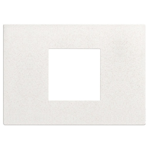Light Now - Quadro de acabamento - 2 módulos centrados - White Fiber
