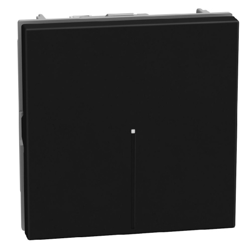 Light Now - Comutador escada axial iluminável - 10 AX-250 V - 2 módulos - Dark