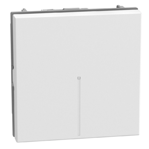 Light Now - Comutador escada axial iluminável - 10 AX-250 V - 2 módulos - White