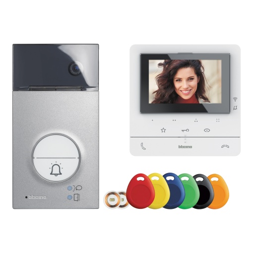 Kit videoporteiro conectado - monitor Classe100X16E e posto externo Linha3000