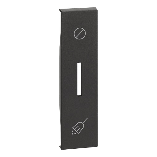 Living Now - Tecla para controlo de Hotel "DNDMUR", iluminável - 1 mód. - Preto