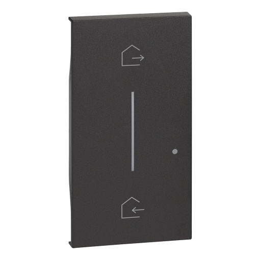 LNwN - Tecla para comando de cenários sem fios "entrarsair" - 2 módulos - Preto