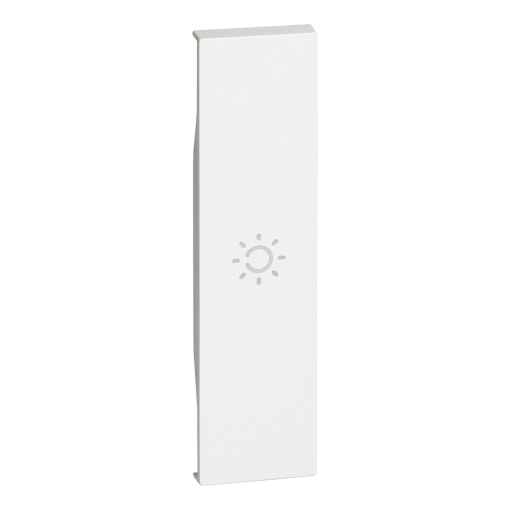 Living Now - Tecla com símbolo "Luz" - iluminável - 1 módulo - Branco