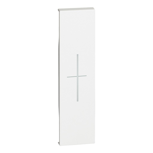 Living Now My Home Up -Tecla com símbolo "Stop" para estores - 1 módulo - Branco