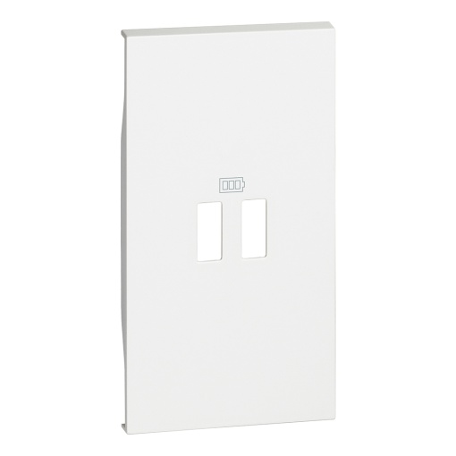Living Now - Centro para carregador USB - 2 módulos - Branco