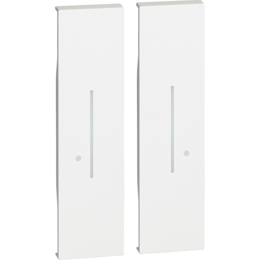 Living Now with Netatmo - Tecla para interruptor duplo sem fios - 1 mód. -Branco