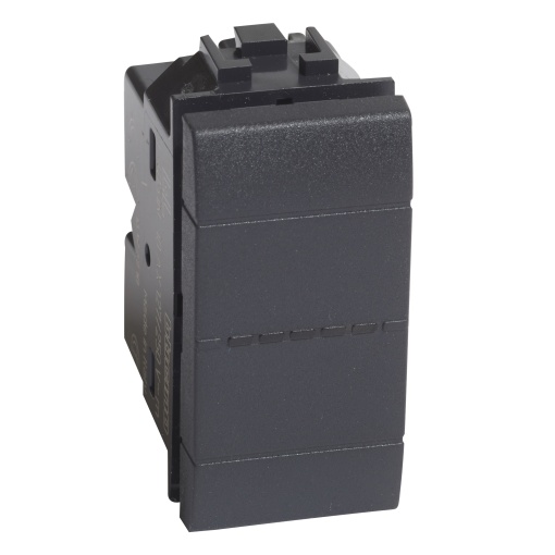Livinglight - Interruptor iluminável - Comando axial - Antracite, 1 módulo