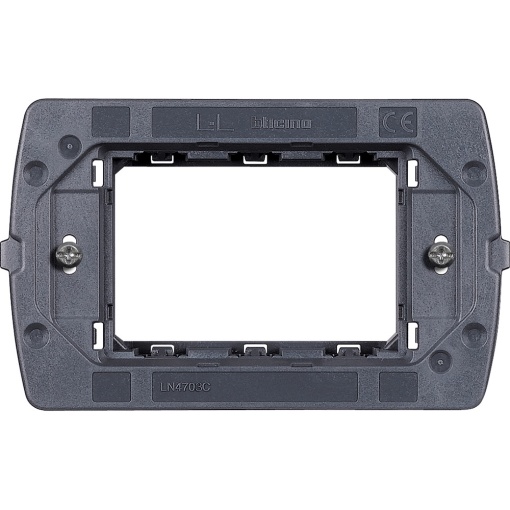 Suportes de fixação para quadros Livinglight AIR - 3 módulos para caixas Bticino