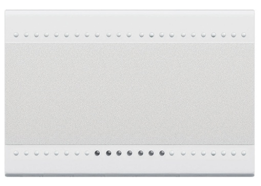 Livinglight - Tecla neutra iluminável na parte inferior - Branco, 3 módulos