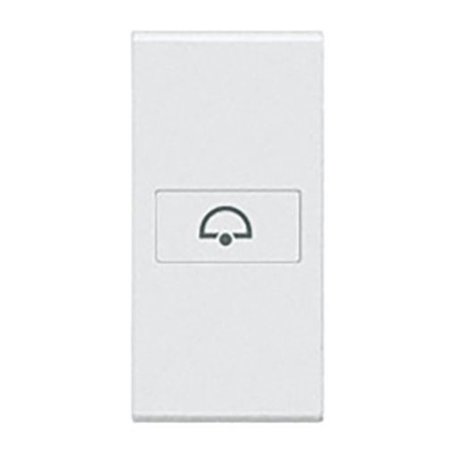 Livinglight - Tecla axial com símbolo Campainha - Branco, 1 módulo
