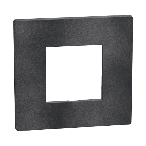 Light Now - Quadro de acabamento - 2 módulos - Dark Grey