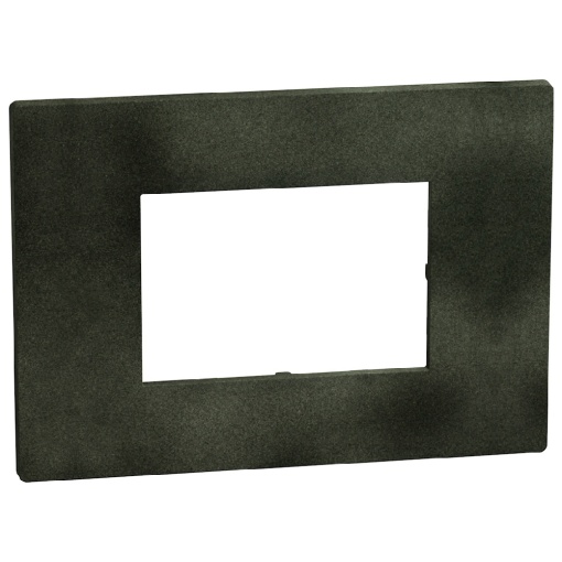 Light Now - Quadro de acabamento - 3 módulos  - Dark Green