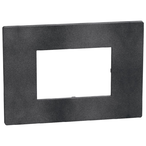 Light Now - Quadro de acabamento - 3 módulos  - Dark Grey