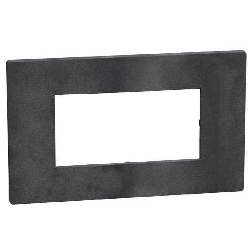 Light Now - Quadro de acabamento - 4 módulos  - Dark Grey