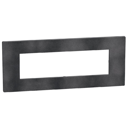 Light Now - Quadro de acabamento - 7 módulos  - Dark Grey